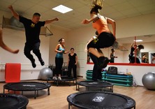 Trambulin Kaposváron a Vörös Sport Fitness Arénában